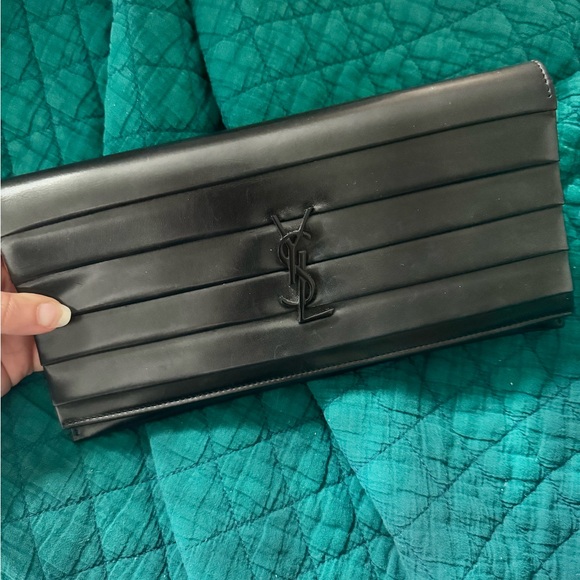 Yves Saint Laurent Black Clutch - Picture 3 of 4